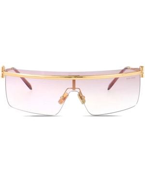 Miu Miu シールド サングラス - ピンク