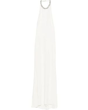Givenchy Embellished Halterneck Dress - White