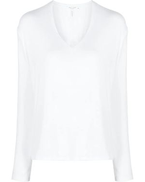 Rag & Bone Sweater Met V-Hals - Wit