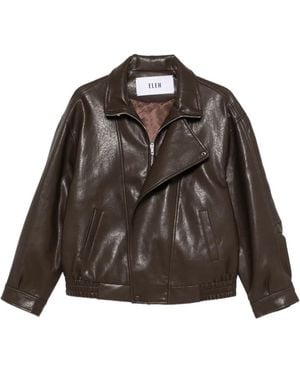 ELEH Zip-Up Jacket - Brown