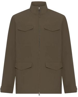 Herno Four-Pocket Zip-Up Jacket - Green