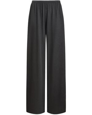 12 STOREEZ Elastic-Waist Palazzo Pants - Black