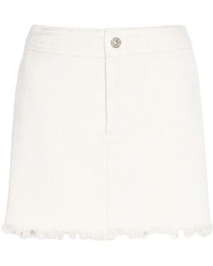 Barrie Minifalda Vaquera Teñida - Blanco