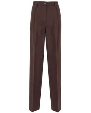 Grifoni Straight-Leg Tailored Trousers - Brown
