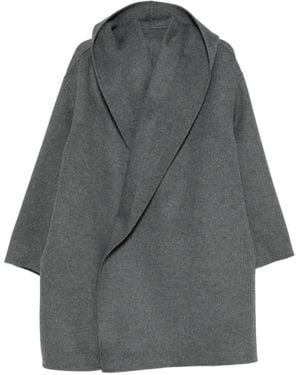 TOTEME Wool Hooded Coat - Grey