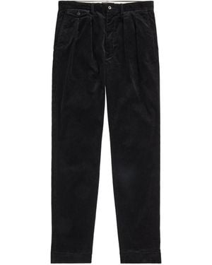 Polo Ralph Lauren Whitman Pleated Corduroy Trousers - Black
