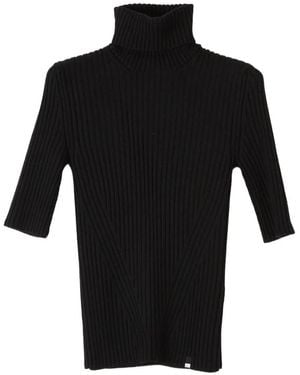 Herno Maglione A Collo Alto - Nero