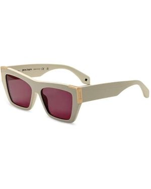 Palm Angels Hollywood Rectangle-Frame Sunglasses - Pink