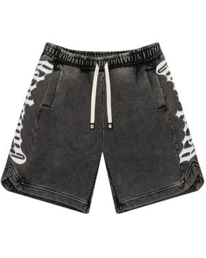 Godspeed Courtside Graphic Track Shorts - Grey