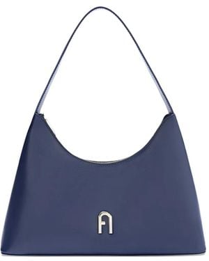Furla Kleine Diamante Schultertasche - Blau