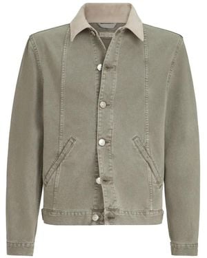 Brunello Cucinelli Garment-Dyed Outerwear Jacket - Grey