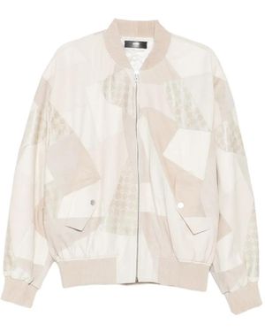 Amiri Patchwork Bomber Jacket - White