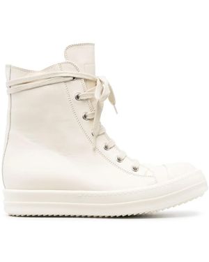 Rick Owens Edfu Leather Boots - Natural
