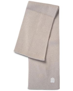 Parajumpers Ribbed Logo Scarf - Gray