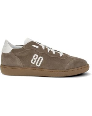 Be980 Harvard 1 Logo-Embroidered Suede Sneakers - Brown