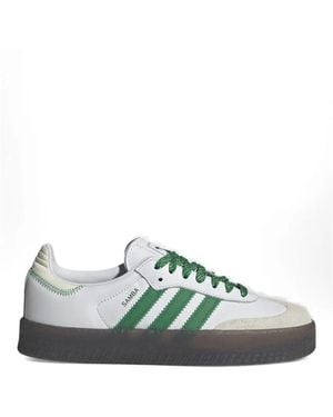 adidas Samba Striped Trainers - Green