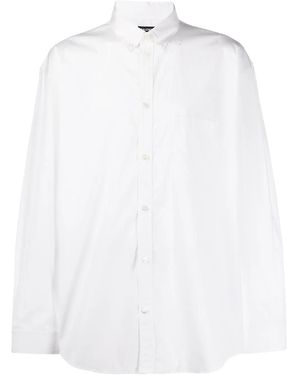 Balenciaga Logo Print Shirt - White