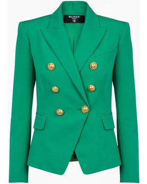 Balmain 6ボタン ダブルジャケット - グリーン