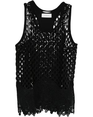 Sportmax Sleeveless Tops - Black