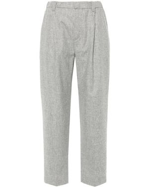 Brunello Cucinelli Luxurious Wool Cashmere Pants For - Gray