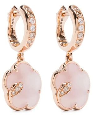 Pasquale Bruni 18Kt Petit Joli Lunaire Rotgoldohrringe Mit Diamanten - Pink