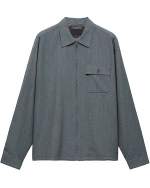 Prada Wool Zipper Shirt - Grey