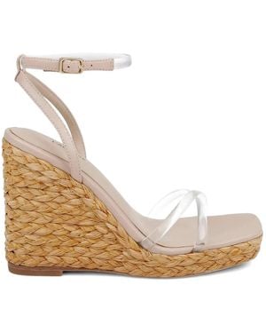 L'Agence Malone Wedge Sandals - Natural