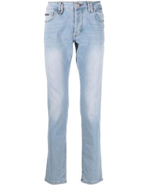 Philipp Plein Klassische Slim-Fit-Jeans - Blau