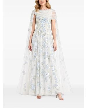 Needle & Thread Robe Longue Wisteria Sequin Ornée - Blanc