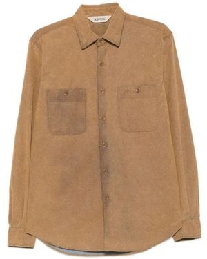 Aspesi Button-Down Chest-Pockets Shirt - Natural