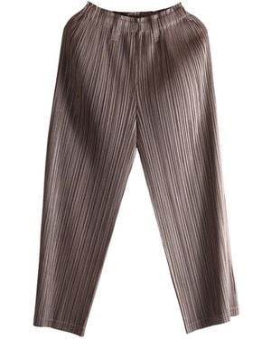 Pleats Please Issey Miyake Pleated Pp58jf382 Trousers - グレー