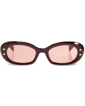 Balmain Gafas De Sol Con Cadena - Rosa