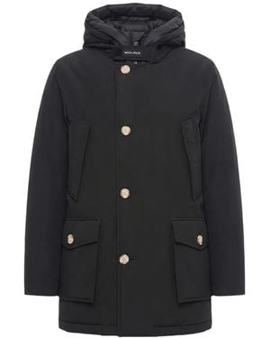 Woolrich Artic Hooded Button-Up Parka - Black