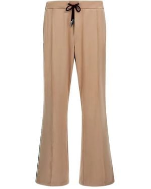 Roberto Cavalli Side-Stripe Flared Trousers - Natural