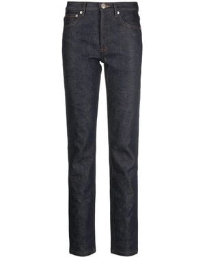 A.P.C. Petit New Standard Contrasting-Stitch Detail Jeans - Blue