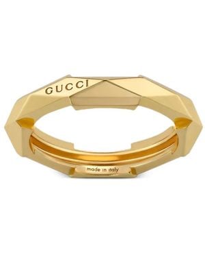 Gucci 18Kt Link To Love Gelbgoldring - Mettallic