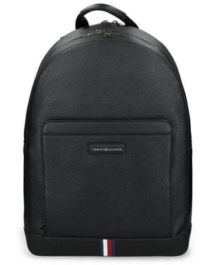 Tommy Hilfiger ロゴパッチ バックパック - ブラック
