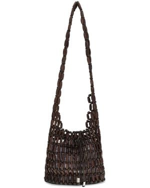 STAUD Coronado Beaded Shoulder Bag - White