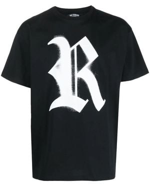 Raf Simons ロゴ Tシャツ - ブラック
