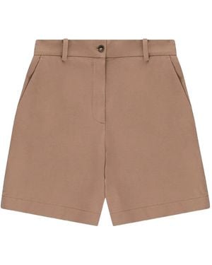 Circolo 1901 Belt-Loop Shorts - Brown