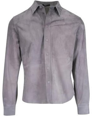Tom Ford Classic-Collar Shirt - Grey
