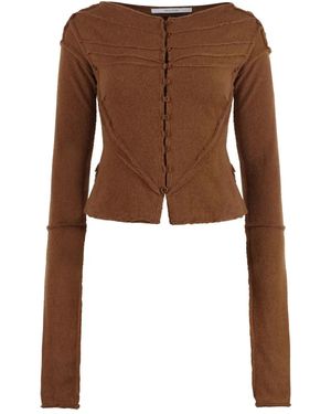 TALIA BYRE Gestrickter Cardigan - Braun