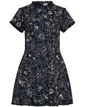 Cinq À Sept Robe Courte Nova À Fleurs - Black
