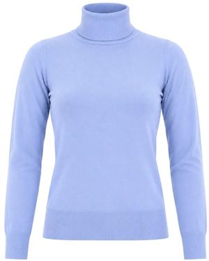 iBlues Roll-Neck Wool Sweater - Blue