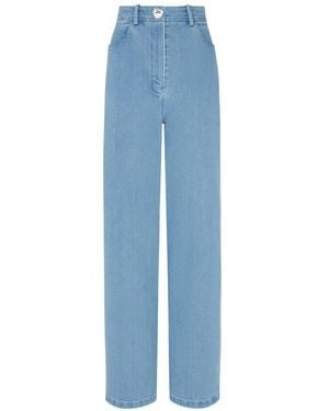 Violante Nessi Lily Jeans Hexagonal Pocket Straight-Leg Jeans - Blue