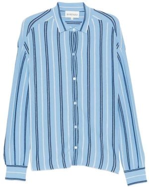 Bompard Striped Shirt - Blue