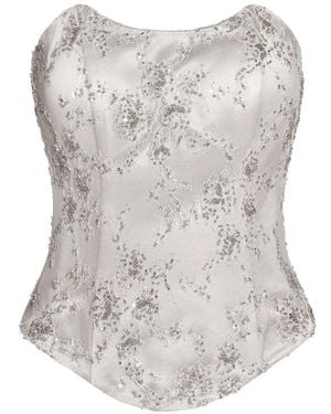 ALEXIA & ANTONIA Top Con Decorazione - Grigio