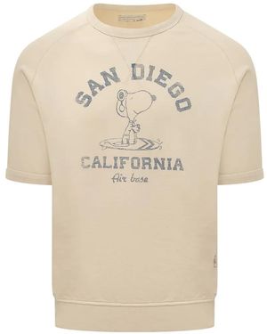 Bl'ker Round Neck T-Shirt - Natural