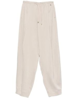 Herno Drawstring Pleated Trousers - White