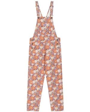 Favorite People Fairground Floral-Print Overalls - Pink
